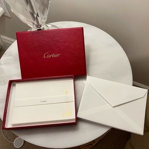 Cartier Stationary Cards + Envelopes
